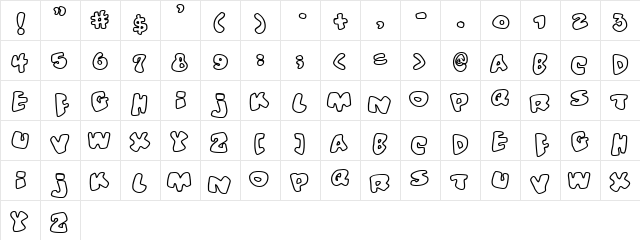 Vitamin outlined Regular  glyph index