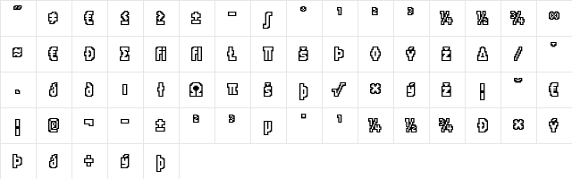 ScreenLogger Medium  glyph index