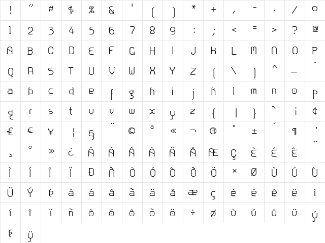 Zoloft Normal  glyph index
