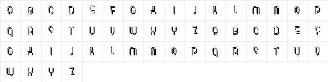 Verge Regular  glyph index