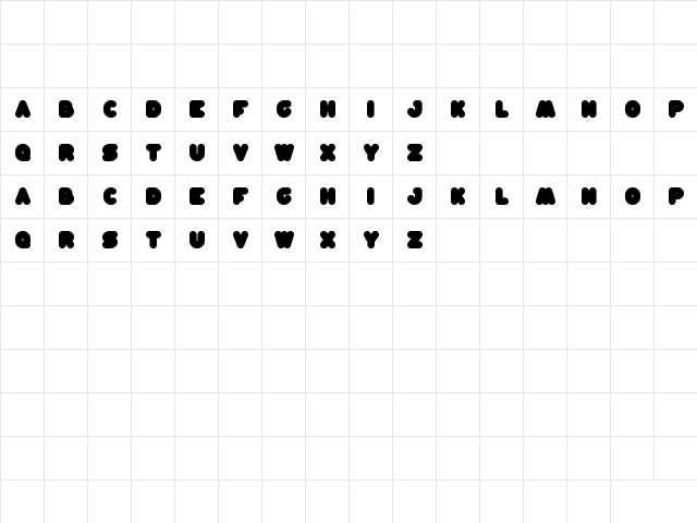moon light Regular  glyph index