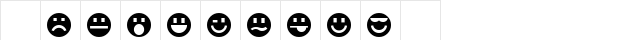 Smilies Plain  glyph index
