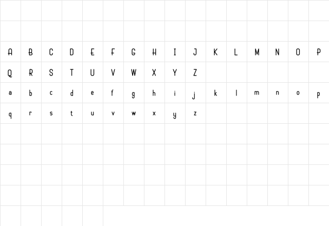 Marko Rough Demo Regular  glyph index