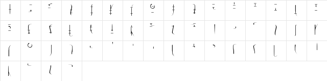LSW Drachenklaue Drachenklaue-Samys-0.1  glyph index