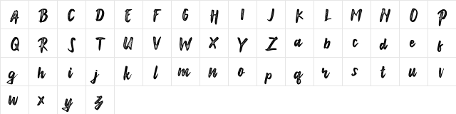 Anonim Regular  glyph index