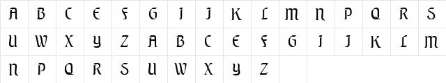 EquityCaps Normal  glyph index