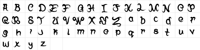 Bless The Galling Regular  glyph index