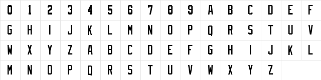 NHL Anaheim Regular  glyph index