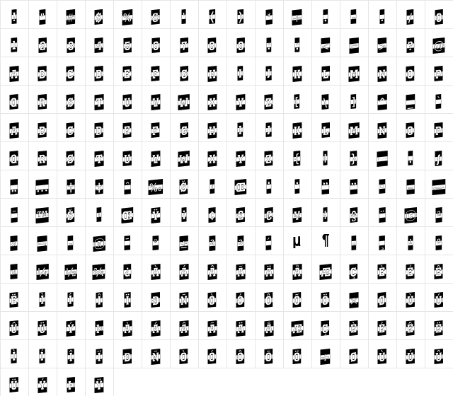 a_KenaCmB&WUp Medium  glyph index