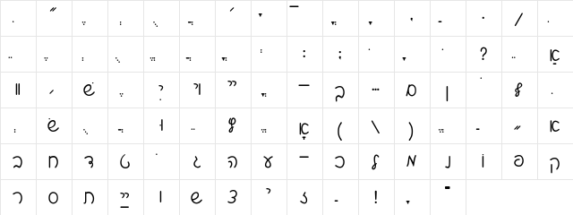 ShalomScript   glyph index