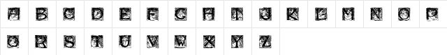 Dixons Vixens Regular  glyph index