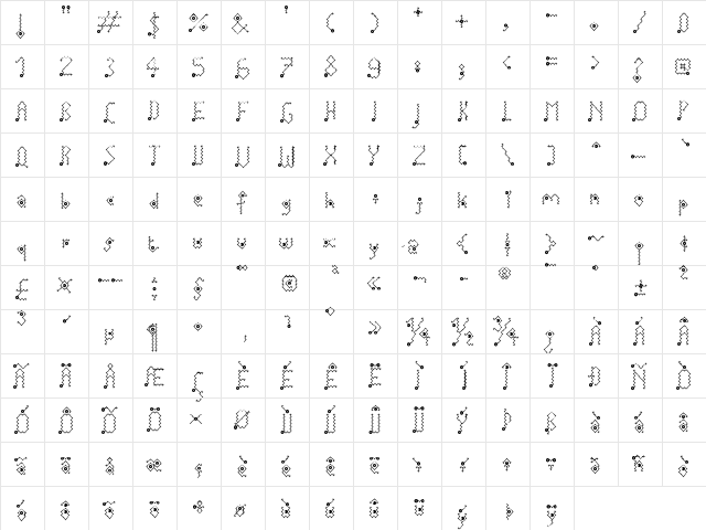 electric bowl Regular  glyph index