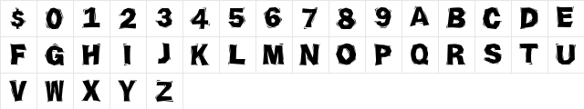 Ornate2 Regular  glyph index