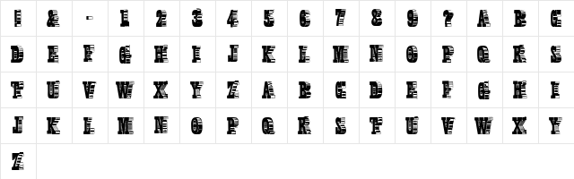 Shady Characters Medium  glyph index