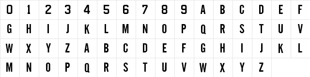 NHL Tampa Bay Regular  glyph index