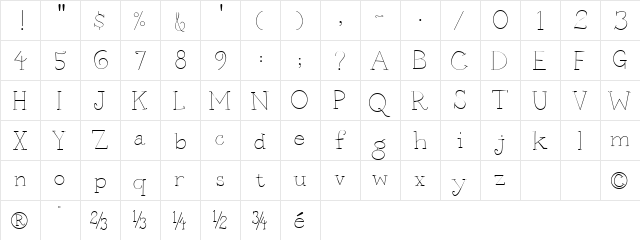 MummBasic ExtraLight  glyph index