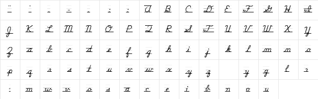 DNealianGuides Regular  glyph index