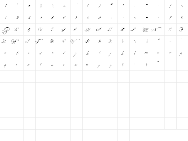 dds script01 Regular  glyph index