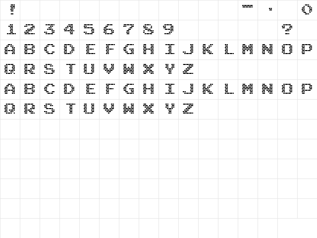 M10_BATTLE CITIES Regular  glyph index