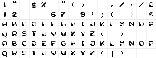 Sigma Wide Regular  glyph index