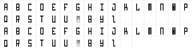 Idiot Regular  glyph index
