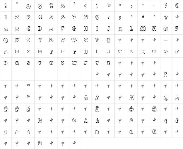 LoKinderSchrift Hell  glyph index