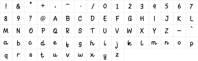 Go Melon Regular  glyph index