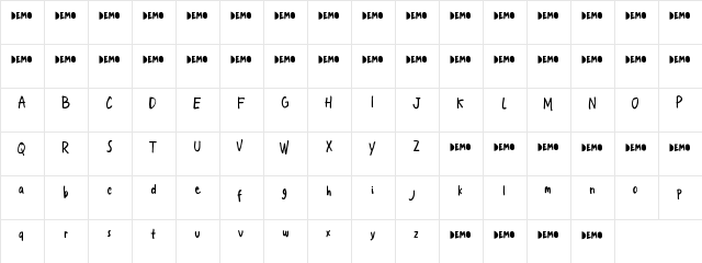 Street Dreams Regular  glyph index