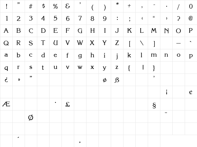 Home Tonight 2 Regular  glyph index