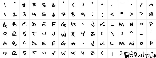 Fatboy Slim BLTC 2 BRK Regular  glyph index