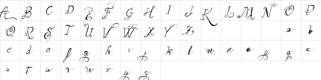 Vtks Belinha Regular  glyph index