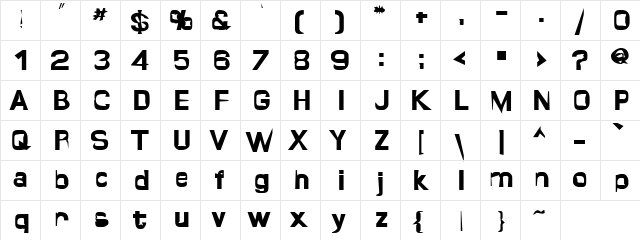 Giton Regular  glyph index