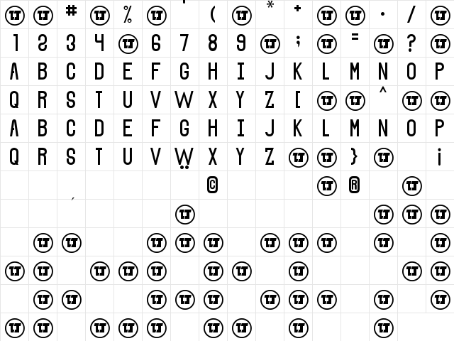The Sound of Truth smooth  glyph index