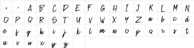 Helio Regular  glyph index