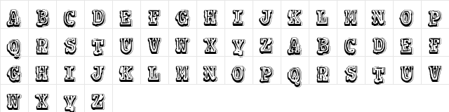 VTKS COLAGEM Regular  glyph index