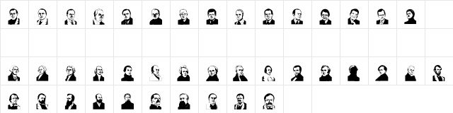 MrPresident Regular  glyph index