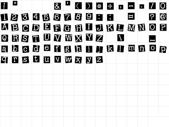 2Peas Gone Postal 2Peas Gone Postal  glyph index