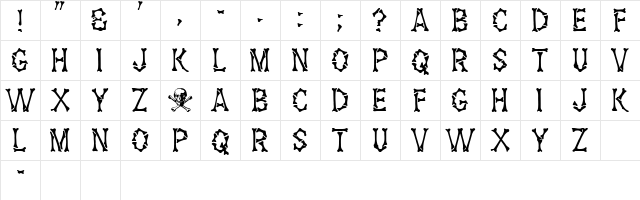 HALONA Regular  glyph index