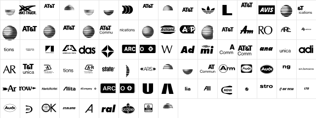 LogosCompany P02  glyph index