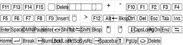 FZ DING 27 Normal  glyph index