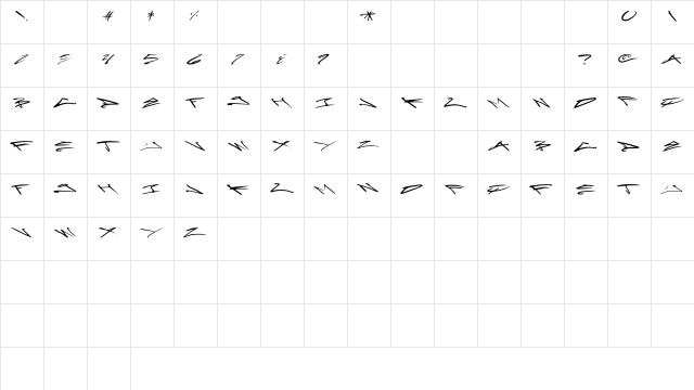 Artoxication_-_Stretch _Stretch  glyph index