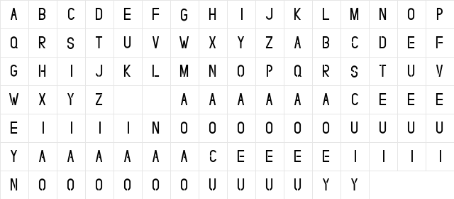 SelvilliaDreamerDEMO Sans  glyph index