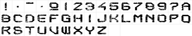 Reboot Crush Regular  glyph index