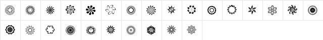runningNcircles Regular  glyph index