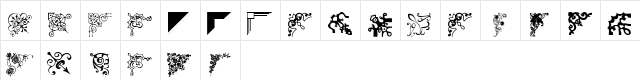 wmcorners3 Regular  glyph index