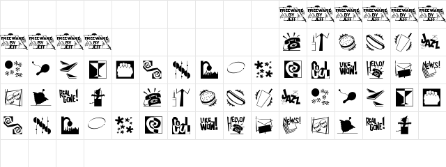 Lounge Lizards #2 JL Regular  glyph index