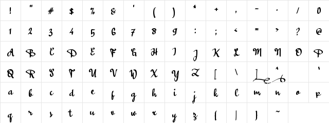 a Asalkan Regular  glyph index