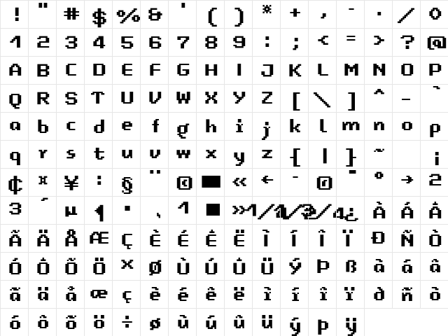 LomoCopy LT Std Mezzo Regular  glyph index