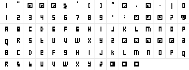 HellNotes Regular  glyph index