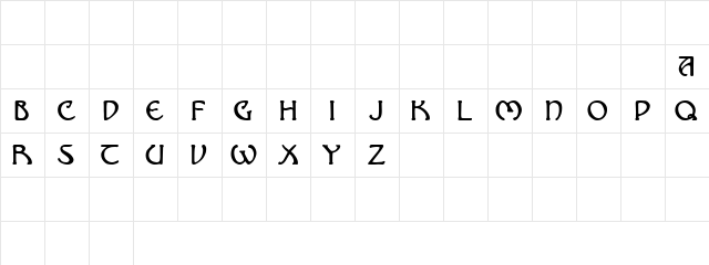 Nomarch Demo Regular  glyph index